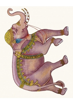 Karnet 17x14cm z kopertą Royal elephant