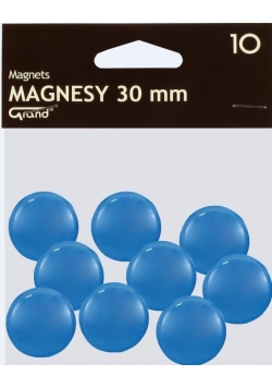 Magnes 30mm niebieski 10szt GRAND