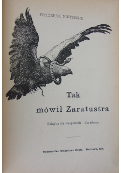 Tak mówił Zaratustra, 1901 r.