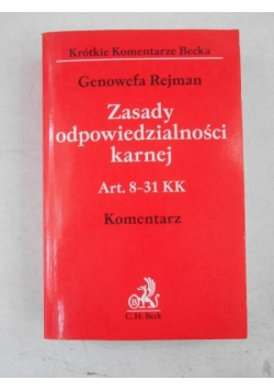 Zasady odpowiedzialności karnej