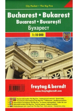 Bukareszt laminowany plan miasta 1:10 000