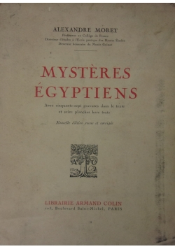 Mysteres Egyptiens, 1923 r.