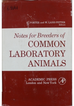 Notes for Breeders of Common Laboratory Animals