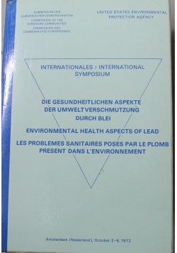 Environmental Health Aspects of Lead