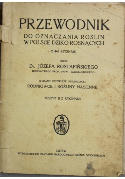 Przewodnik po oznaczaniu roślin w Polsce dziko rosnących 1935 r.