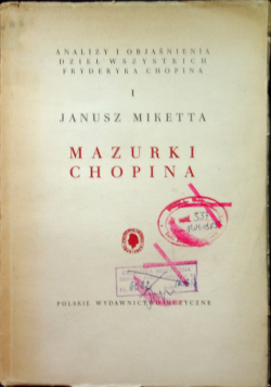 Mazurki Chopina tom 1 1949 r