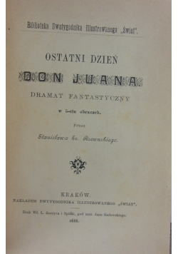 Biblioteka dwutygodnika ilustrowanego Świat 1888 r.