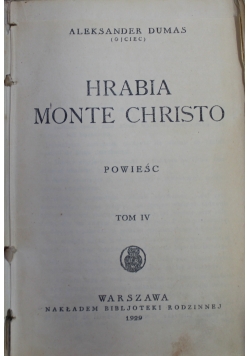 Hrabia Monte Christo tom IV 1929 r.