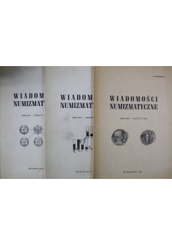 Wiadomości numizmatyczne Rok XXV Zeszyt od 1 do 4
