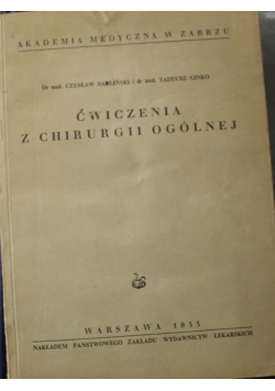 Ćwiczenia z chirurgii ogólnej