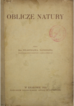 Oblicze Natury 1924 r