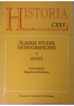 Śląskie studia demograficzne 3 zgony