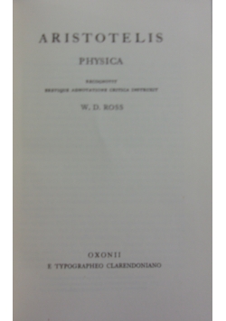 Aristotelis  Physica