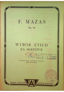 Wybór etiud na skrzypce