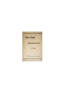 Beitrage zur Modulationslehre,1921r.