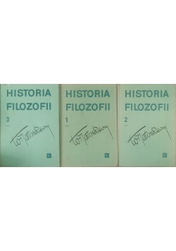 Historia Filozofii, zestaw 3 książek
