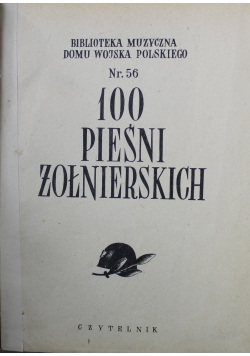 100 pieśni żołnierskich