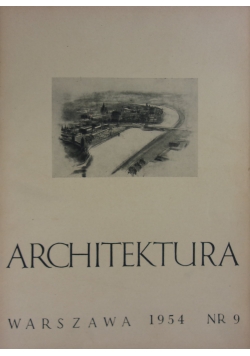 Architektura Warszawa 1954 Nr.9