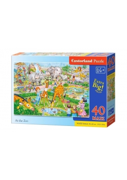 Puzzle 40 maxi - W zoo CASTOR