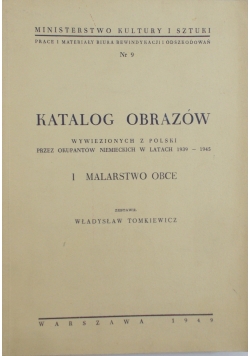 Katalog obrazów nr. 9, 1949 r.