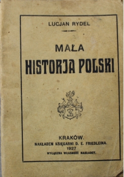 Mała historja Polski 1927 r.