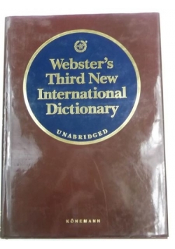 Webster's Third New International Dictionary, Unabridged
