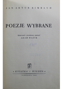 Poezje wybrane 1949 r