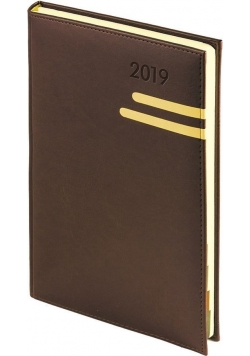 Kalendarz 2019 A4 dzienny przeszywany z registrami IDEO