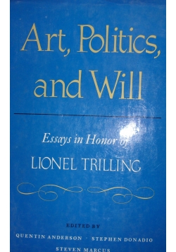 Art, Politics, and Will