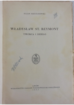 Władysław St. Reymont , 1937 r.