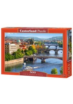 Puzzle View of Bridges in Prague 500