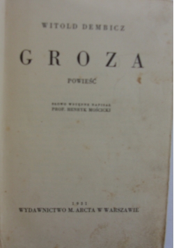 Groza, 1931 r.