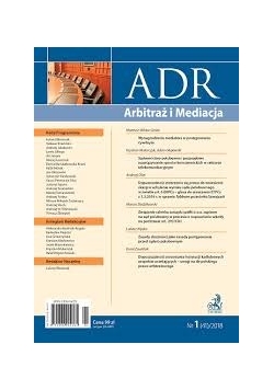 ADR  Arbitraż i Mediacja