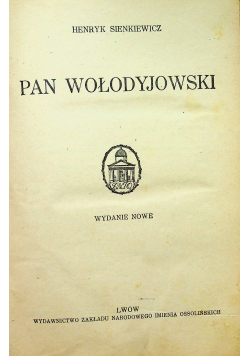 Pan Wołodyjowski 1925 r