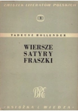 Wiersze satyry fraszki, 1949r.