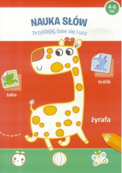 Przyklejej, baw się i ucz - Nauka słów 4-6 lat