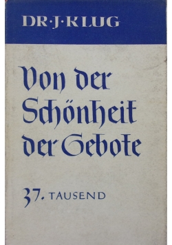 Von der Schonheit der Gebote, 1929 r.