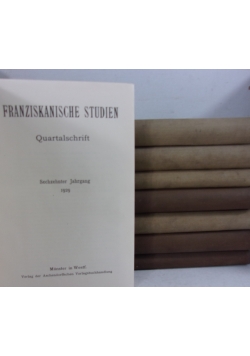 Franziskanische studien, 1934 r., zestaw 8 książek