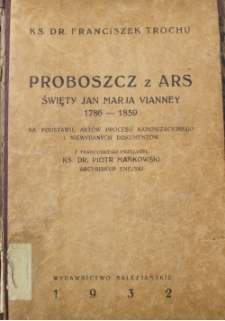 Proboszcz z ARS 1932 R.