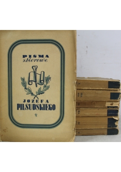 Pisma zbiorowe Józefa Piłsudskiego 7 Tomów ok 1937 r