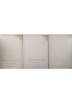 Historia dyplomacji, Zestaw 3 tomów