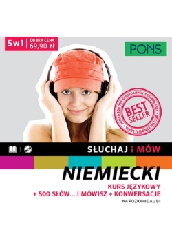 Słuchaj i mów Niemiecki Kurs językowy + 500 słów i mówisz + Konwersacje
