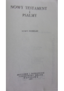 Nowy Testament i Psalmy