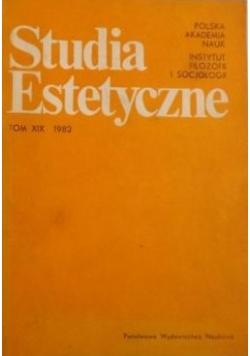Studia estetyczne, Tom XIX