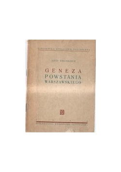 Geneza Powstania Warszawskiego