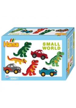 Hama Midi - Small World - Dinozaury / Auta