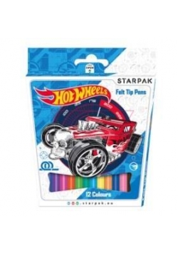 Pisaki Hot Wheels 12 kolorów