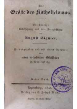 Die Grosse des Katholiscismus, 1843r.