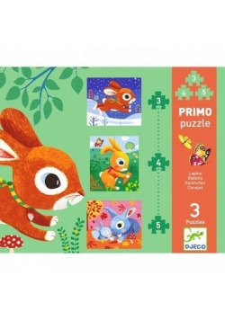 Puzzle - 3 plansze Króliki