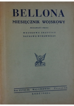 Bellona. Miesięcznik wojskowy,1946r